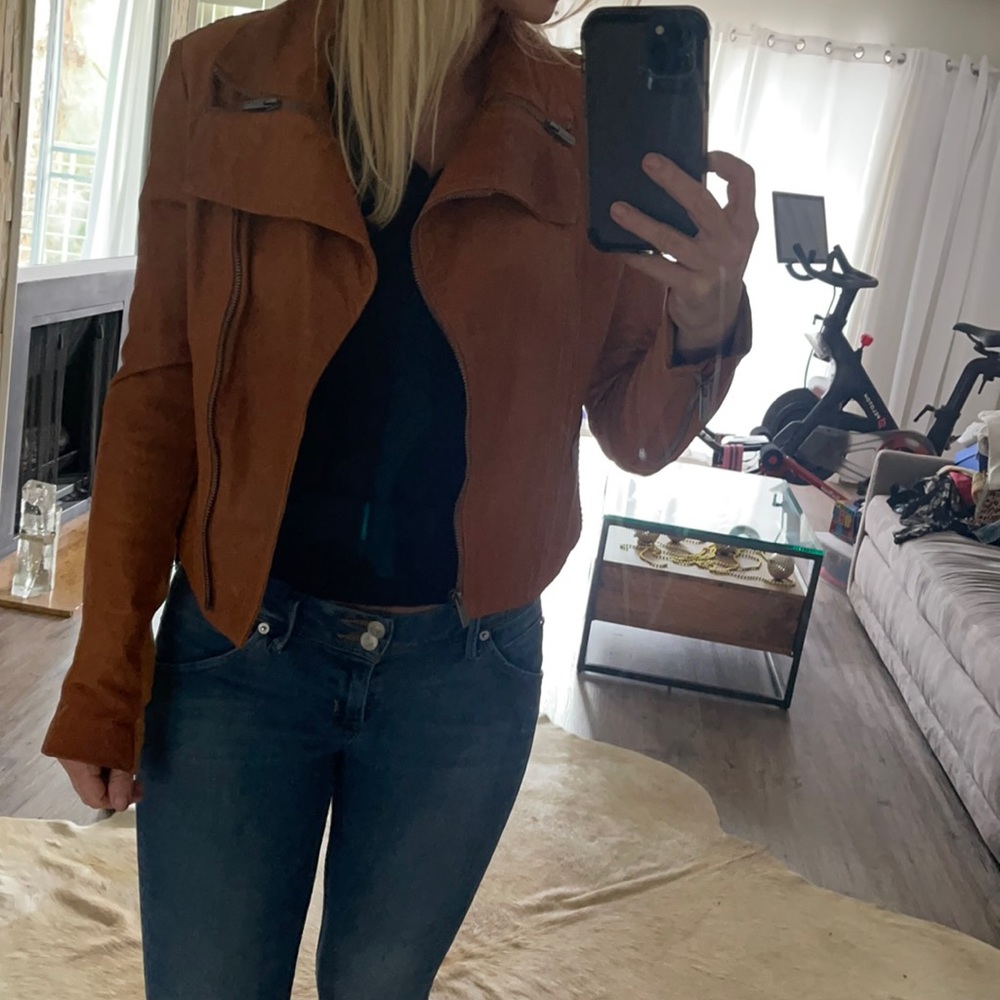 BCBGMAXAZRIA leather jacket.